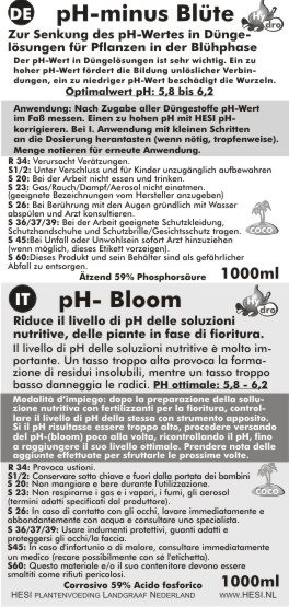 Hesi pH minus Blüte 1l