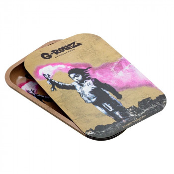 G-ROLLZ Banksy's Graffiti Torch Boy Magnet Cover Medium