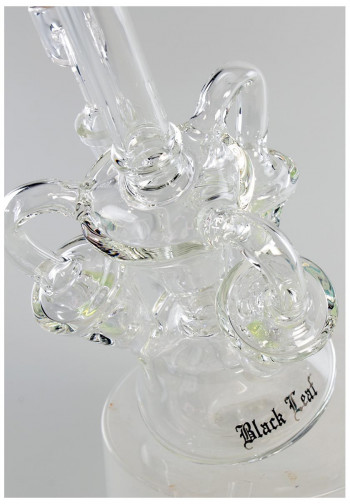 Black Leaf Recycler-Glasbubbler Kräuter & Öl