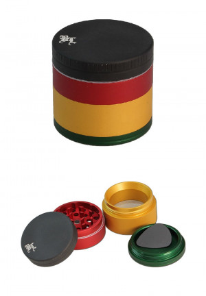 Black Leaf Aluminium Grinder 4-tlg ø 50mm matt