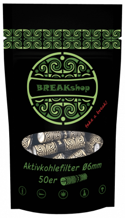 BREAKshop Aktivkohlefilter 6mm 50 Stk.