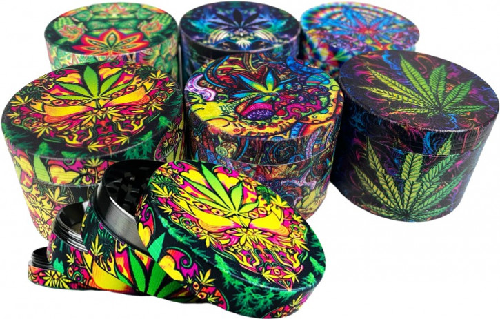 PSY Weed Leaf Grinder 4tlg 49mm