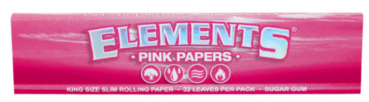 Elements Pink King Size Slim Papers