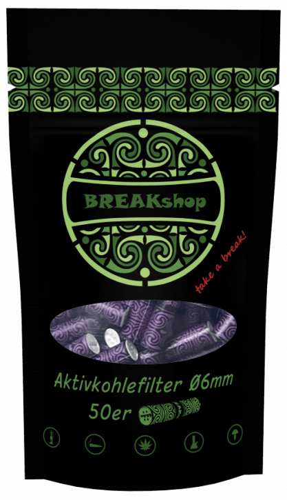 BREAKshop Aktivkohlefilter 6mm 50 Stk.